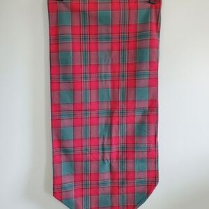Red and Green Plaid 71"x16" Table Runner